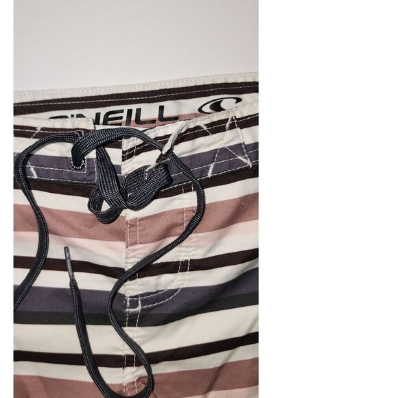O'Neill Nova Sea Level Striped Board Shorts Size 3 - Picture 4 of 7